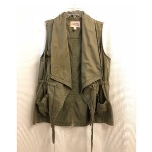 F21 | Military Style Open Front Vest